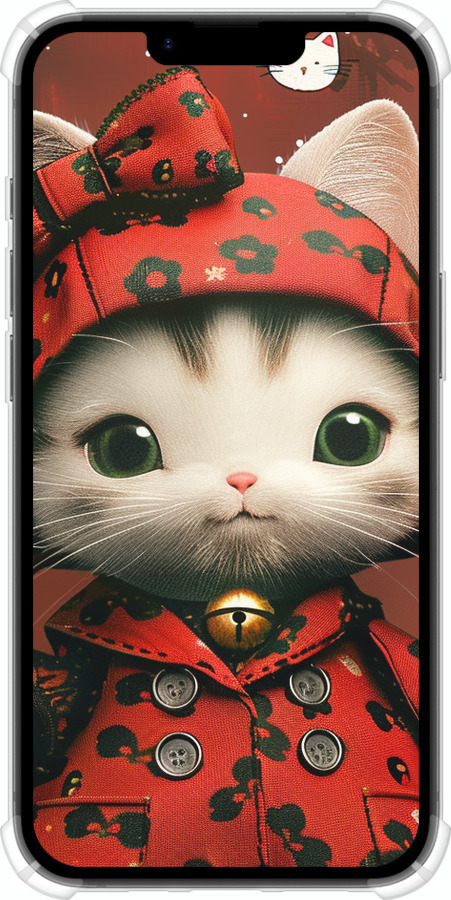 Силіконовий протиударний с посиленими кутами чехол Sweet Hello Kitty для Apple iPhone 16e - 6035sp-3971 изображение 