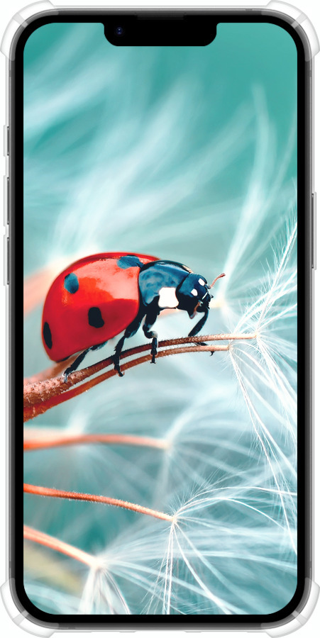 Силикон с усиленными углами чехол Божья коровка для Apple iPhone 16e - 6049sp-3971 изображение 