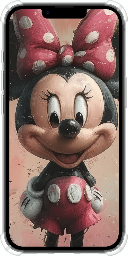 Силіконовий протиударний с посиленими кутами чехол Minnie Mouse для Apple iPhone SE 4 - 6054sp-3652 изображение 