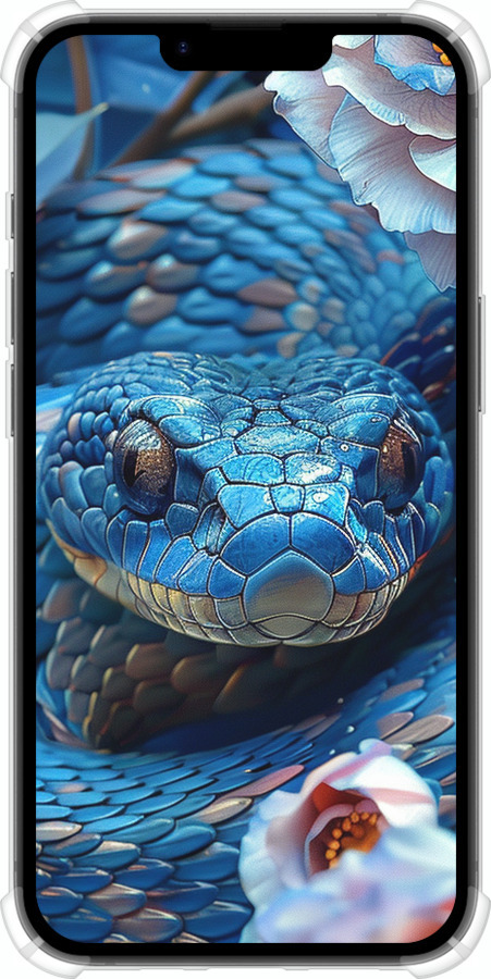 Силикон с усиленными углами чехол Blue Snake для Apple iPhone 16e - 6079sp-3971 изображение 