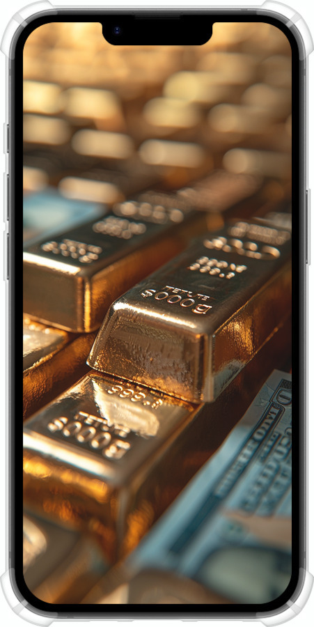 Силикон с усиленными углами чехол Сияние золота для Apple iPhone 16e - 6104sp-3971 изображение 