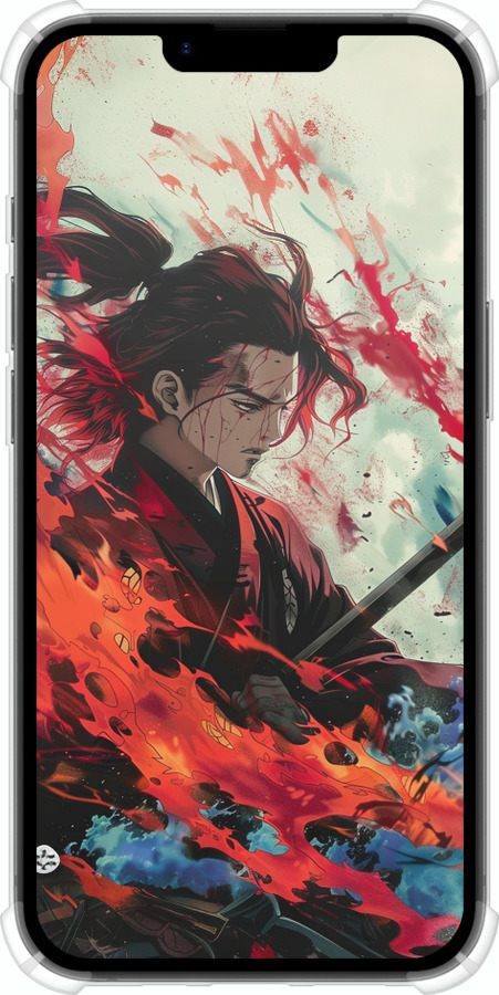 Силіконовий протиударний с посиленими кутами чехол Битва стихій для Apple iPhone SE 4 - 6110sp-3652 изображение 