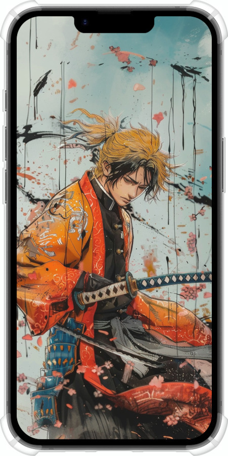 Силіконовий протиударний с посиленими кутами чехол Agatsuma Zenitsu: Вбивця демонів для Apple iPhone SE 4 - 6118sp-3652 изображение 