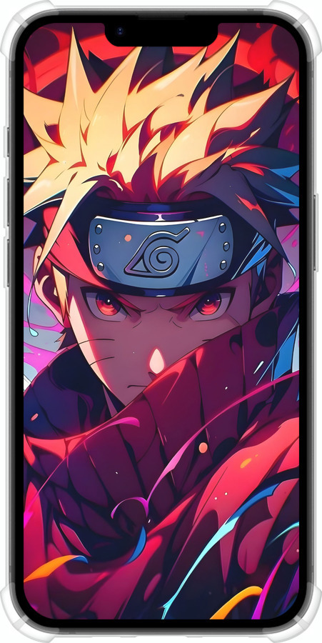 Силикон с усиленными углами чехол Наруто для Apple iPhone SE 4 - 6274sp-3652 изображение 