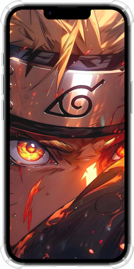 Силикон с усиленными углами чехол Наруто для Apple iPhone 16e - 6277sp-3971 изображение 