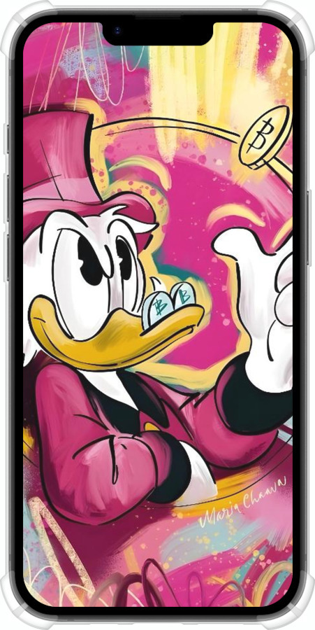 Силикон с усиленными углами чехол Скрудж для Apple iPhone SE 4 - 6283sp-3652 изображение 