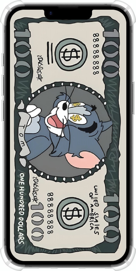 Силикон с усиленными углами чехол Том и джерри для Apple iPhone SE 4 - 6291sp-3652 изображение 