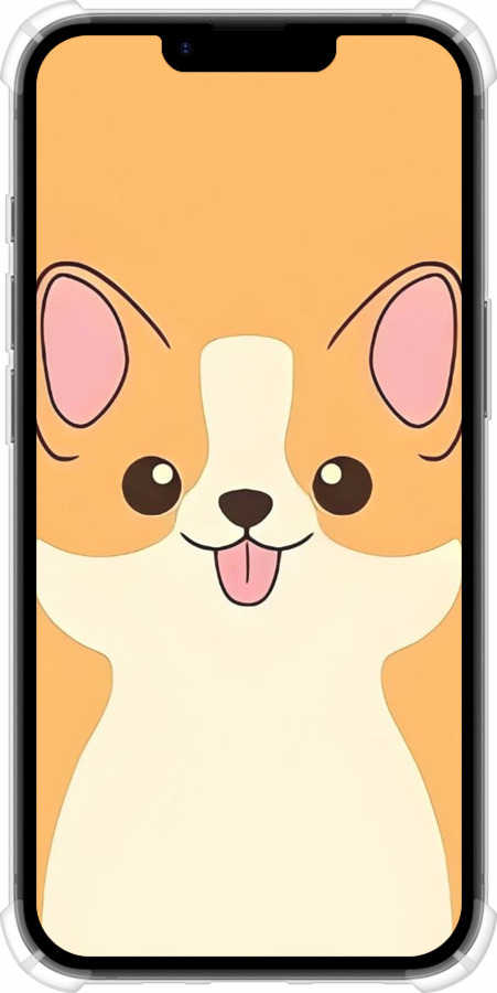 Силіконовий протиударний с посиленими кутами чехол Милый пес для Apple iPhone SE 4 - 6296sp-3652 изображение 