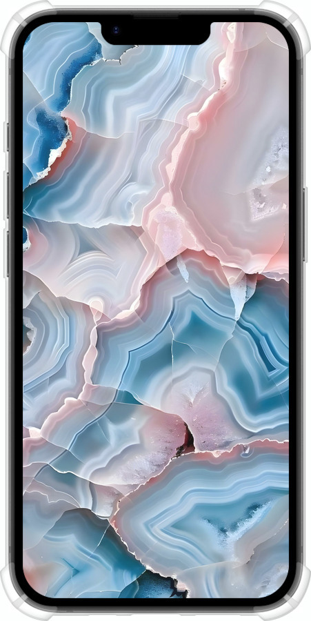 Силикон с усиленными углами чехол Мрамор для Apple iPhone 16e - 6306sp-3971 изображение 