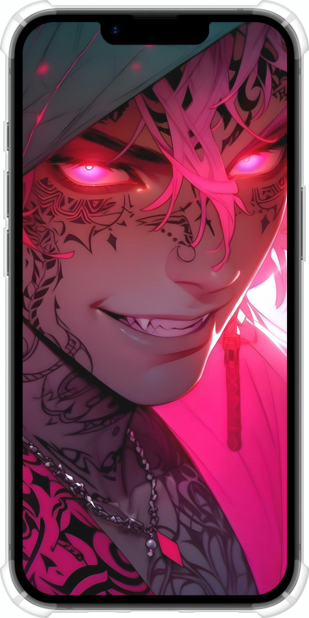 Силикон с усиленными углами чехол Аниме демон 3 для Apple iPhone SE 4 - 6313sp-3652 изображение 