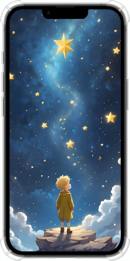 Силикон с усиленными углами чехол Маленький принц для Apple iPhone SE 4 - 6326sp-3652 изображение 