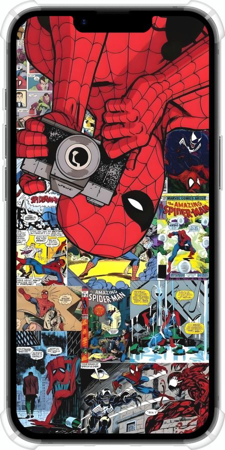 Силикон с усиленными углами чехол Человек паук 2 для Apple iPhone SE 4 - 6333sp-3652 изображение 