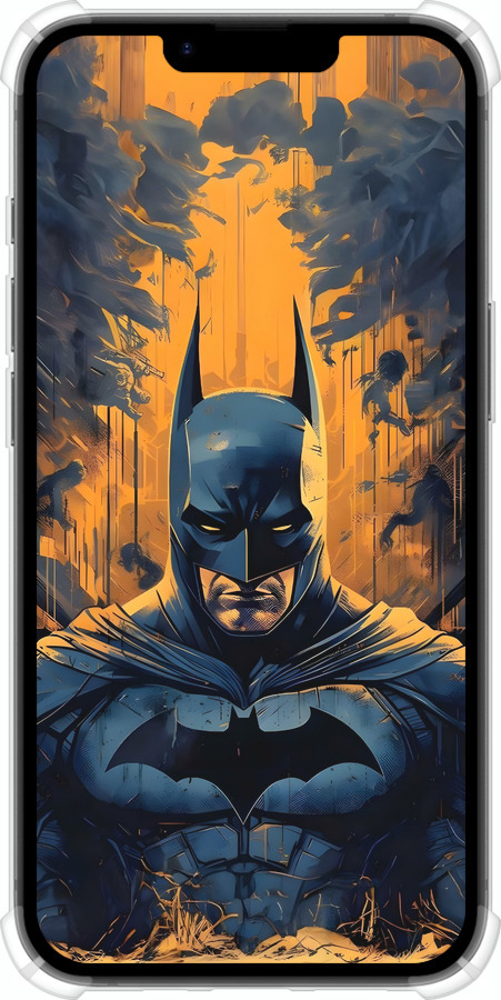 Силіконовий протиударний с посиленими кутами чехол Бетмен для Apple iPhone 16e - 6335sp-3971 изображение 