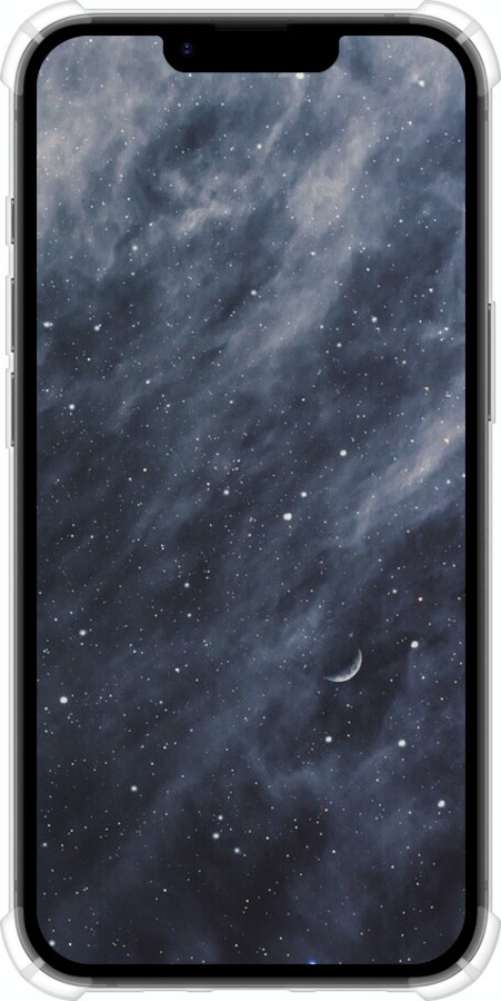 Силикон с усиленными углами чехол Голубые облака, Голубая луна для Apple iPhone SE 4 - 6398sp-3652 изображение 