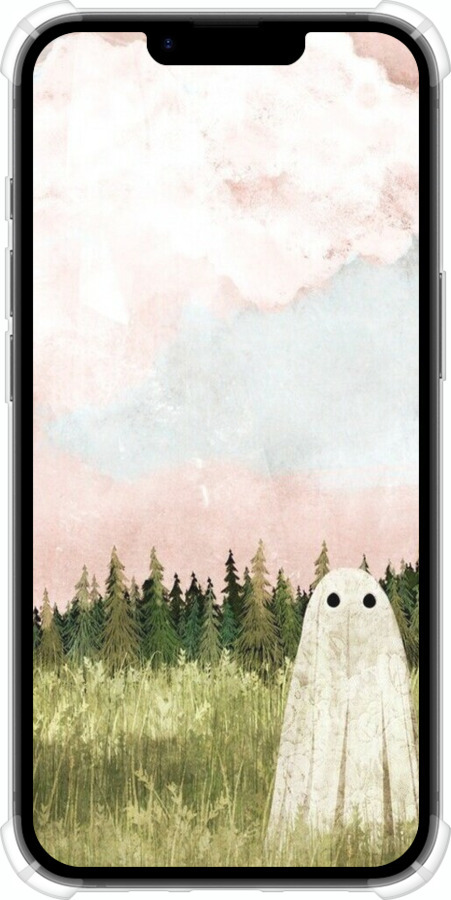 Силикон с усиленными углами чехол Привидение для Apple iPhone SE 4 - 6401sp-3652 изображение 