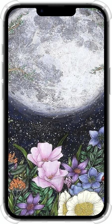 Силіконовий протиударний с посиленими кутами чехол Північ у саду II для Apple iPhone 16e - 6424sp-3971 изображение 