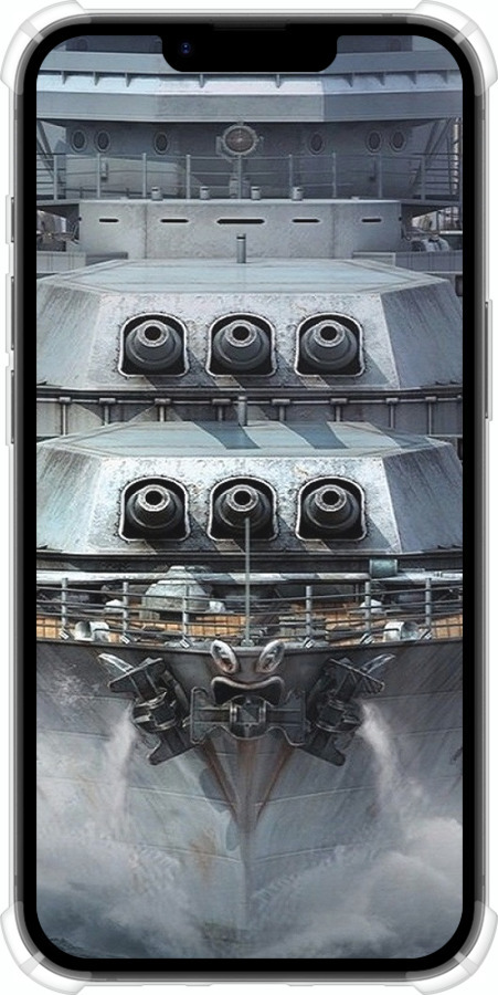 Силикон с усиленными углами чехол Линкор, world of tanks, wargaming, военный корабль для Apple iPhone SE 4 - 6453sp-3652 изображение 