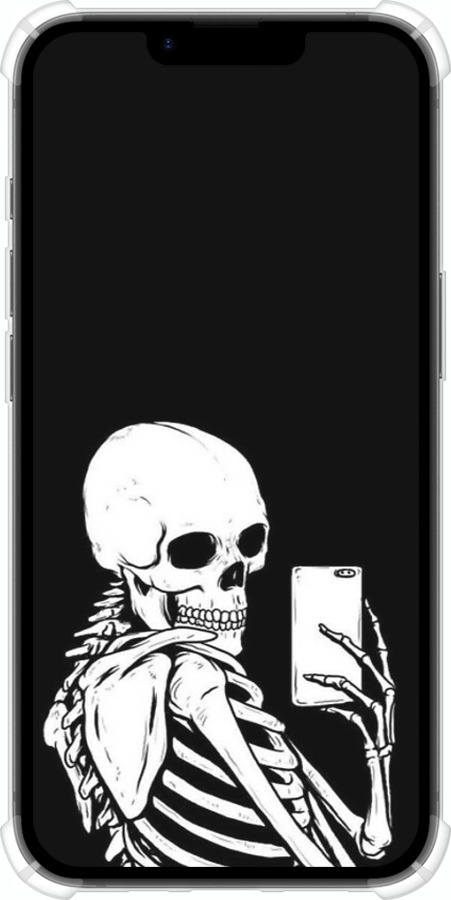 Силикон с усиленными углами чехол Скелет делает Selfie для Apple iPhone SE 4 - 6535sp-3652 изображение 