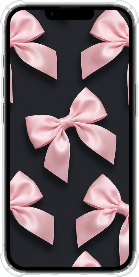 Силикон с усиленными углами чехол Coquette Ribbons Dark Coquette для Apple iPhone SE 4 - 6767sp-3652 изображение 