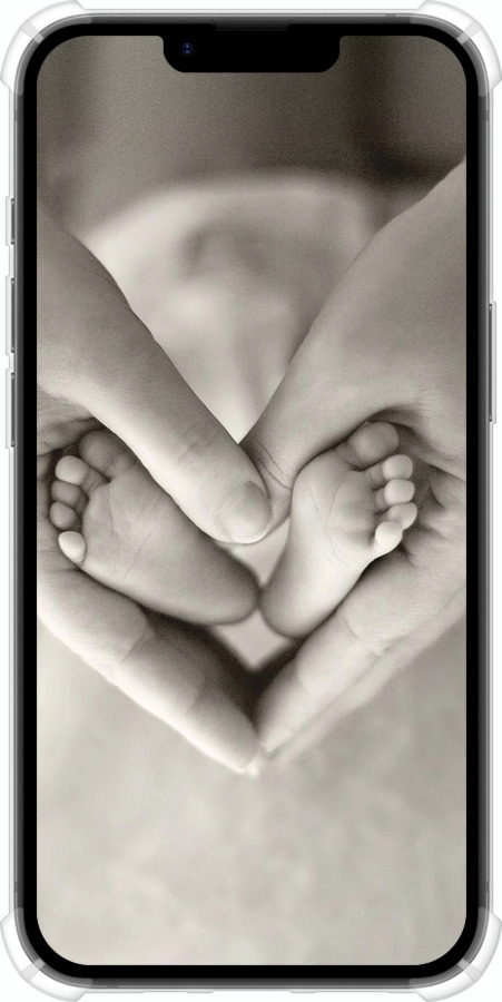 Силикон с усиленными углами чехол Любовь для Apple iPhone 16e - 699sp-3971 изображение 