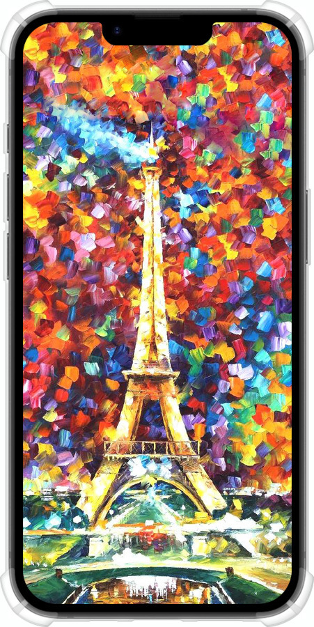 Силіконовий протиударний с посиленими кутами чехол Париж для Apple iPhone SE 4 - 830sp-3652 изображение 