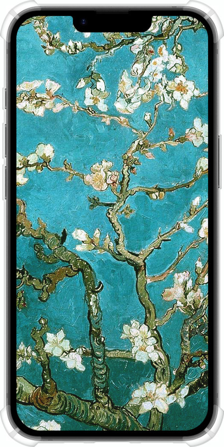 Силикон с усиленными углами чехол Винсент Ван Гог. Сакура для Apple iPhone SE 4 - 841sp-3652 изображение 