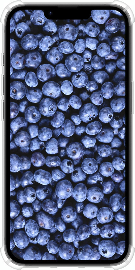 Силіконовий протиударний с посиленими кутами чехол Чорниця для Apple iPhone SE 4 - 851sp-3652 изображение 