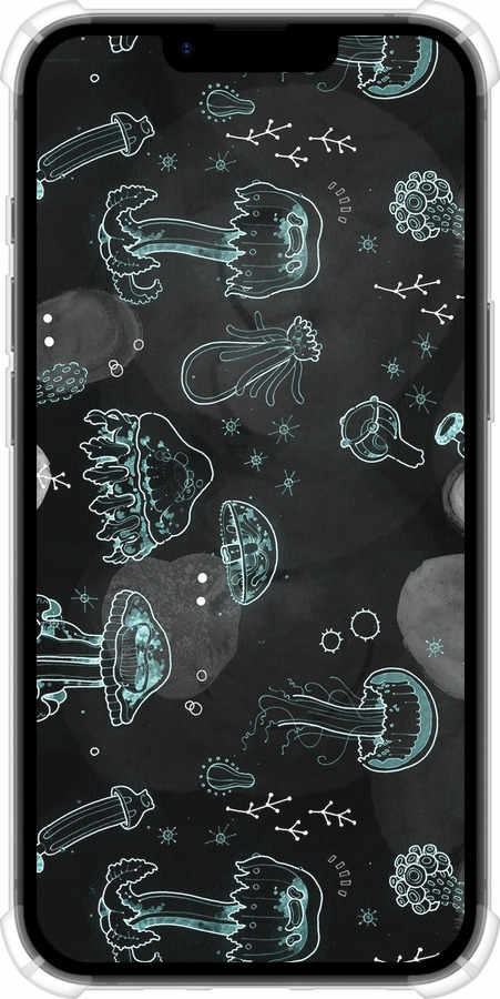 Силикон с усиленными углами чехол Медузы для Apple iPhone SE 4 - 906sp-3652 изображение 