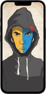 Силиконовый чехол Злой подросток для Apple iPhone 16e - 1053u-3971 изображение 