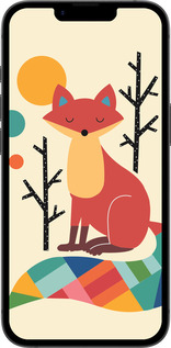 Силиконовый чехол Rainbow fox для Apple iPhone 16e - 4010u-3971 изображение 