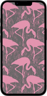 Силиконовый чехол Vintage-Flamingos для Apple iPhone 16e - 4171u-3971 изображение 