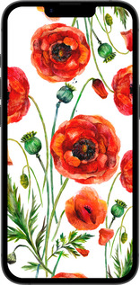 Силиконовый чехол Нарисованные маки для Apple iPhone SE 4 - 4278u-3652 изображение 