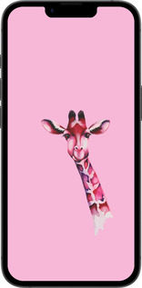 Силиконовый чехол Розовая жирафа для Apple iPhone SE 4 - 4441u-3652 изображение 