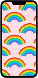 Силиконовый чехол Rainbows для Apple iPhone SE 4 - 4478u-3652 изображение 