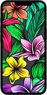 Силиконовый чехол Тропические цветы 1 для Apple iPhone SE 4 - 4753u-3652 изображение 