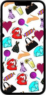 Силиконовый чехол stickers для Apple iPhone SE 4 - 4757u-3652 изображение 