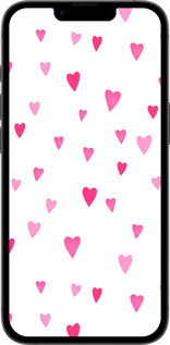 Силиконовый чехол Сердечки 2 для Apple iPhone SE 4 - 4763u-3652 изображение 
