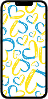 Силиконовый чехол Сердца UA для Apple iPhone SE 4 - 5292u-3652 изображение 