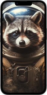 Силиконовый чехол Raccoon austronaut для Apple iPhone SE 4 - 5581u-3652 изображение 