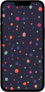 Силиконовый чехол Горошек v2 для Apple iPhone SE 4 - 5599u-3652 изображение 