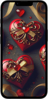 Силіконовий чехол Сердечки v4 для Apple iPhone SE 4 - 5834u-3652 изображение 