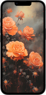 Силиконовый чехол Оранжевые розы для Apple iPhone SE 4 - 5944u-3652 изображение 