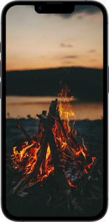 Силиконовый чехол Огонь для Apple iPhone SE 4 - 6021u-3652 изображение 