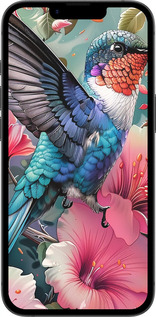 Силиконовый чехол Сказочная колибри для Apple iPhone 16e - 6051u-3971 изображение 