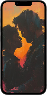 Силиконовый чехол Любовь на полотне для Apple iPhone SE 4 - 6067u-3652 изображение 