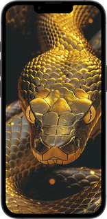 Силиконовый чехол Golden snake для Apple iPhone SE 4 - 6072u-3652 изображение 