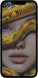 Силиконовый чехол Объятия змеи для Apple iPhone 16e - 6081u-3971 изображение 
