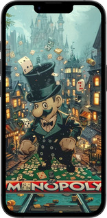 Силиконовый чехол Сказочный Monopoly для Apple iPhone SE 4 - 6086u-3652 изображение 