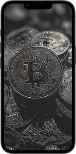 Силиконовый чехол Black Bitcoin для Apple iPhone SE 4 - 6090u-3652 изображение 