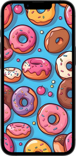 Силиконовый чехол Пончики для Apple iPhone SE 4 - 6318u-3652 изображение 